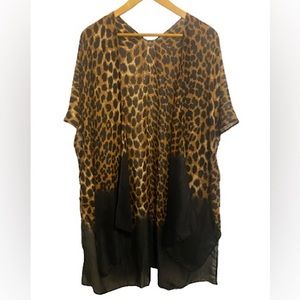 JUST be:  Kimono Animal Print Lightweight